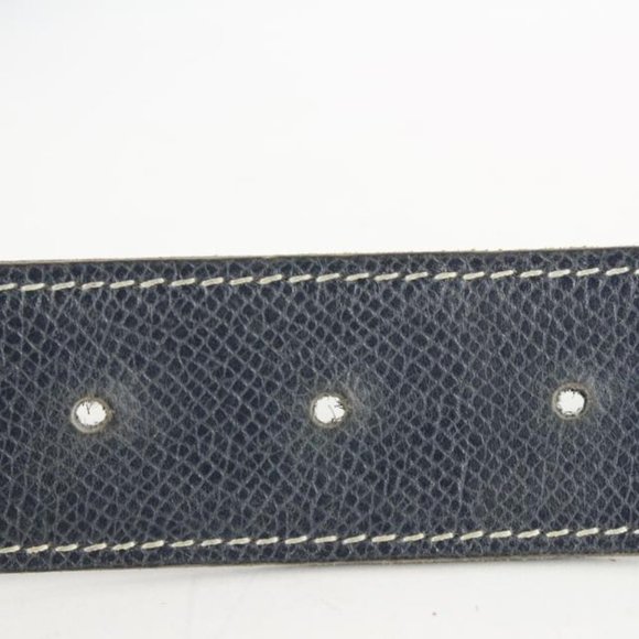 Hermès 32mm Reversible H Logo Belt Kit Matte Silver Black x Navy Blue 114h47 main image 5